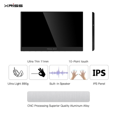 Großhandel 15,6 Zoll tragbares Monitor FHD 4K Touch Touch Screen Tragbares Monitor mit Typ-c-Port HDMI